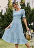 Boho Light Blue Midi Dress